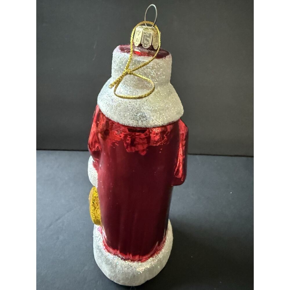 Vintage 1996 Large 7” Santas Best Hand Blown glass Christmas Ornament European - Picture 3 of 7